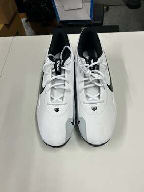 Nike Force Trout 9 Keystone Baseball Cleats White Black FB9728-100